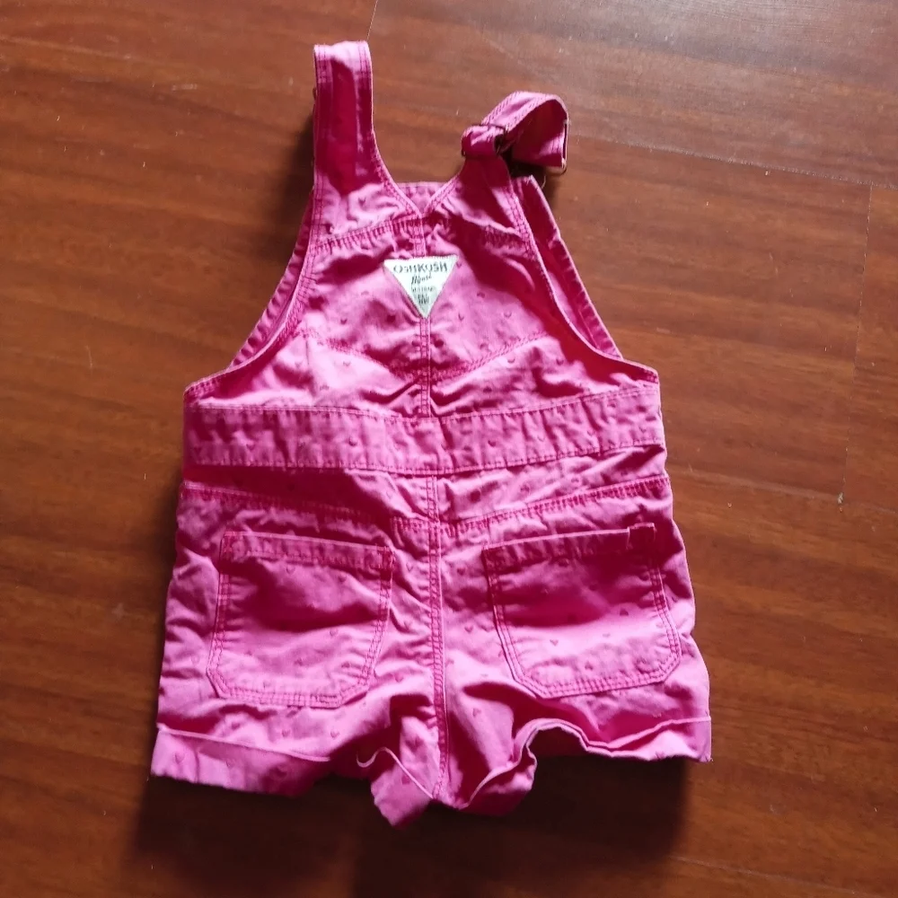 Osh Kosh Bgosh pink heart suspenders